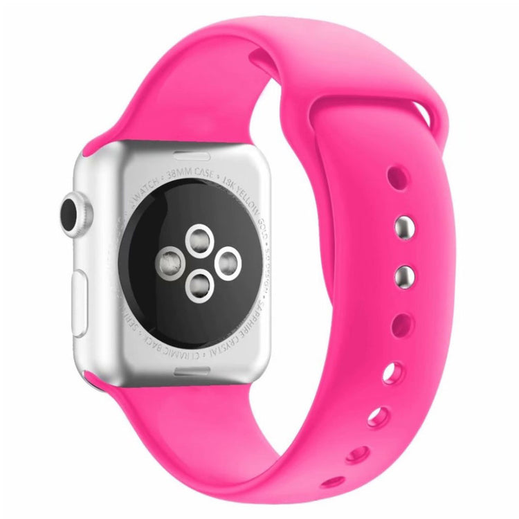 Rigtigt kønt Apple Watch Series 4 44mm Silikone Rem - Pink#serie_5