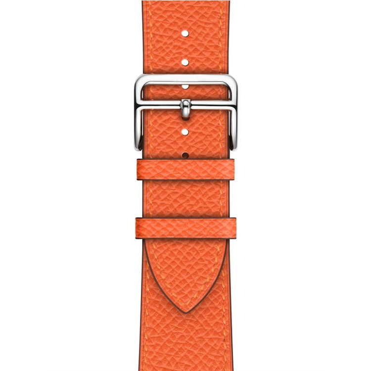 Meget skøn Apple Watch Series 5 40mm Ægte læder Rem - Orange#serie_3