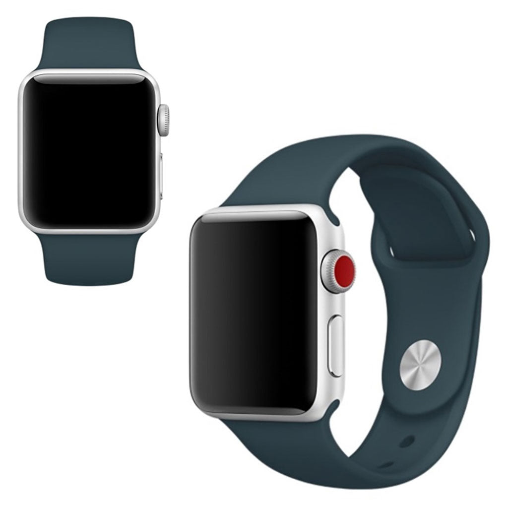  Apple Watch Series 5 44mm / Apple Watch 40mm Silikone Rem - Grøn#serie_15