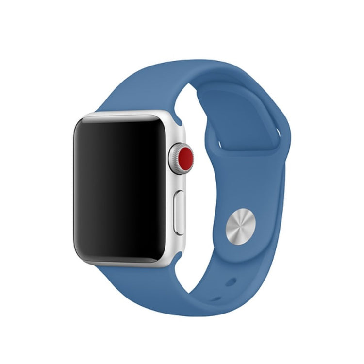  Apple Watch Series 5 44mm / Apple Watch 40mm Silikone Rem - Blå#serie_18