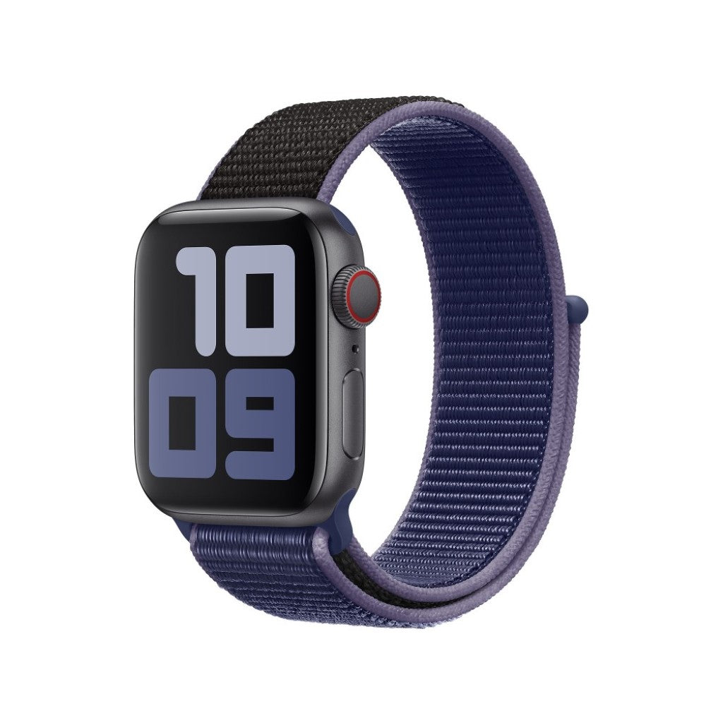 Super elegant Apple Watch Series 5 40mm Nylon Rem - Blå#serie_1