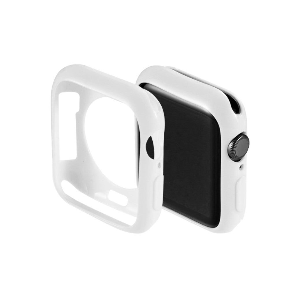 Super Fint Apple Watch Series 5 40mm Silikone Cover - Hvid#serie_3