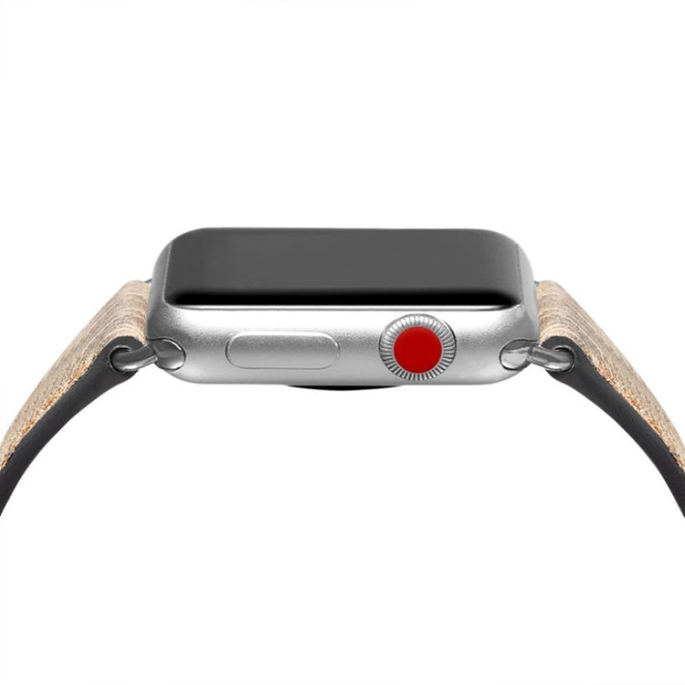 Meget fed Apple Watch Series 5 40mm Ægte læder Rem - Brun#serie_3