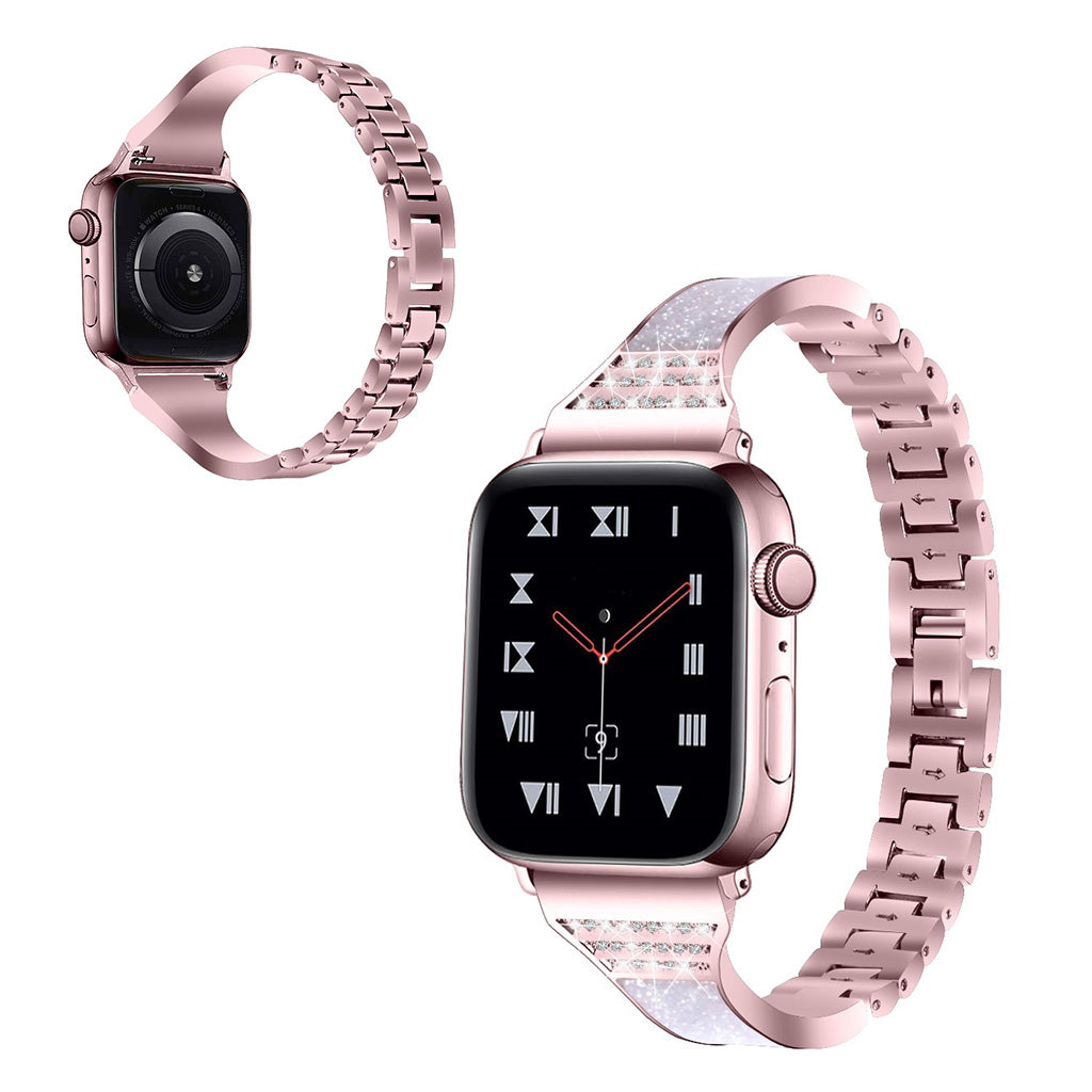 Godt Universal Apple Metal og Rhinsten Rem - Pink#serie_2