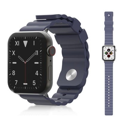 Nydelig Universal Apple Silikone Rem - Blå#serie_4