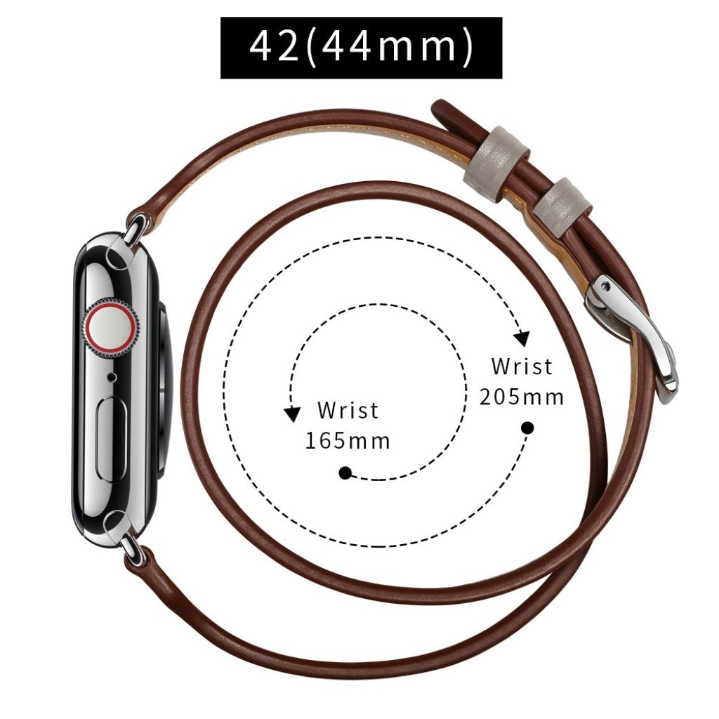  Apple Watch Series 5 44mm / Apple Watch 44mm Ægte læder Rem - Flerfarvet#serie_3