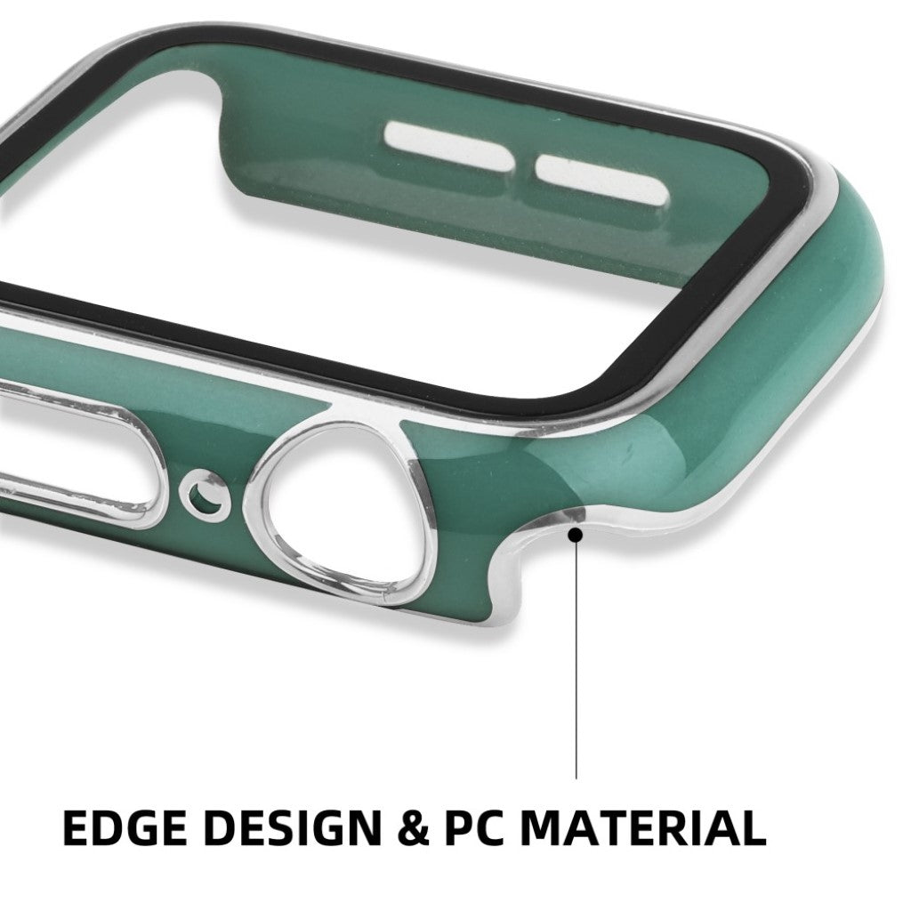 Meget Flot Universal Apple Cover med Skærmbeskytter i Plastik og Hærdet Glas - Grøn#serie_11