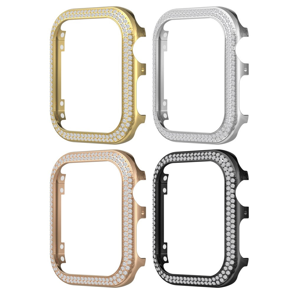 Universal Apple  Metal og Rhinsten Bumper  - Gennemsigtig#serie_1