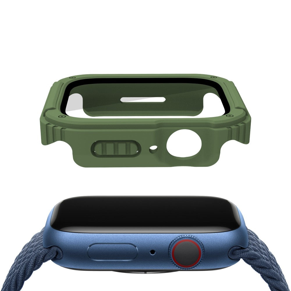 Rigtigt Fed Universal Apple Cover med Skærmbeskytter i Plastik og Hærdet Glas - Grøn#serie_3
