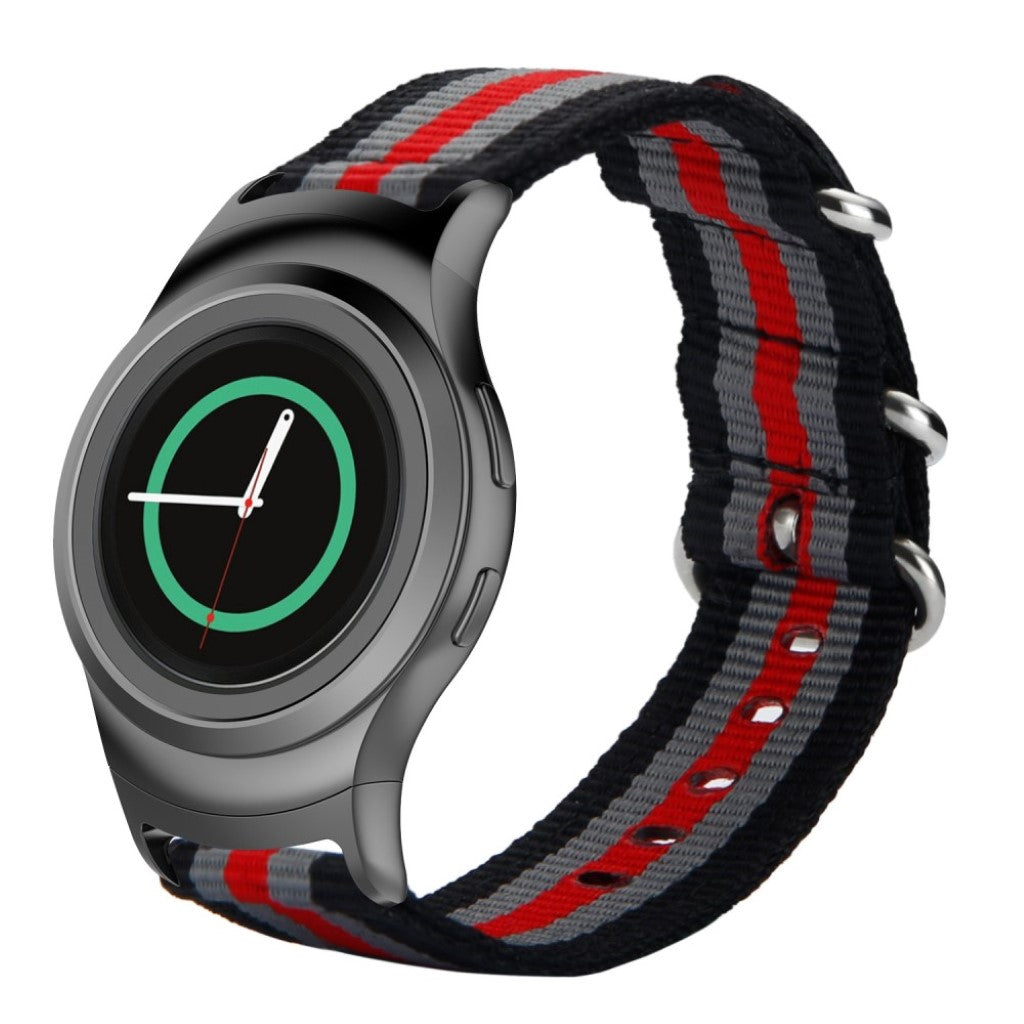 Super slidstærk Samsung Gear S2 Nylon Rem - Flerfarvet#serie_4