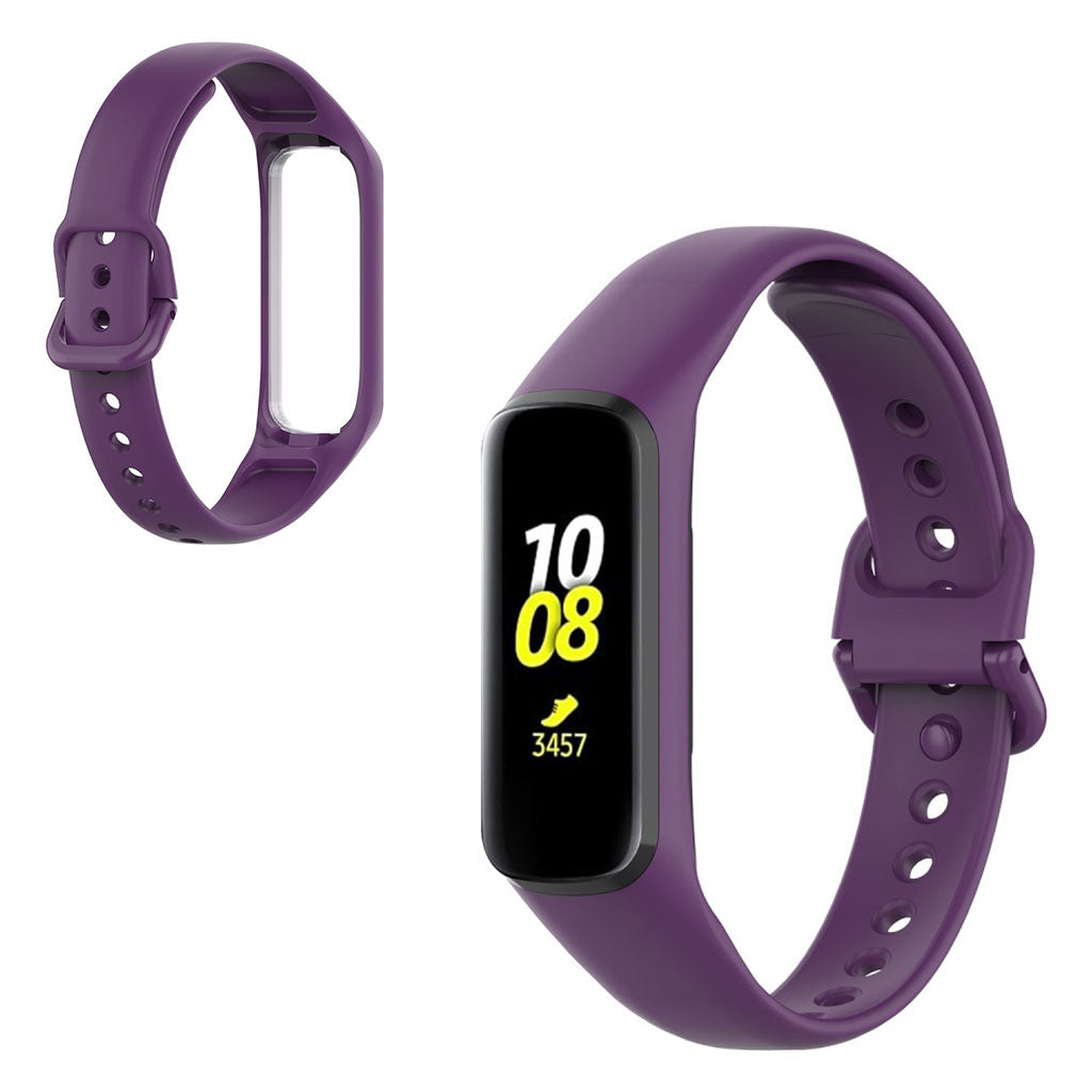 Vildt flot Samsung Gear Fit2 Silikone Rem - Lilla#serie_14