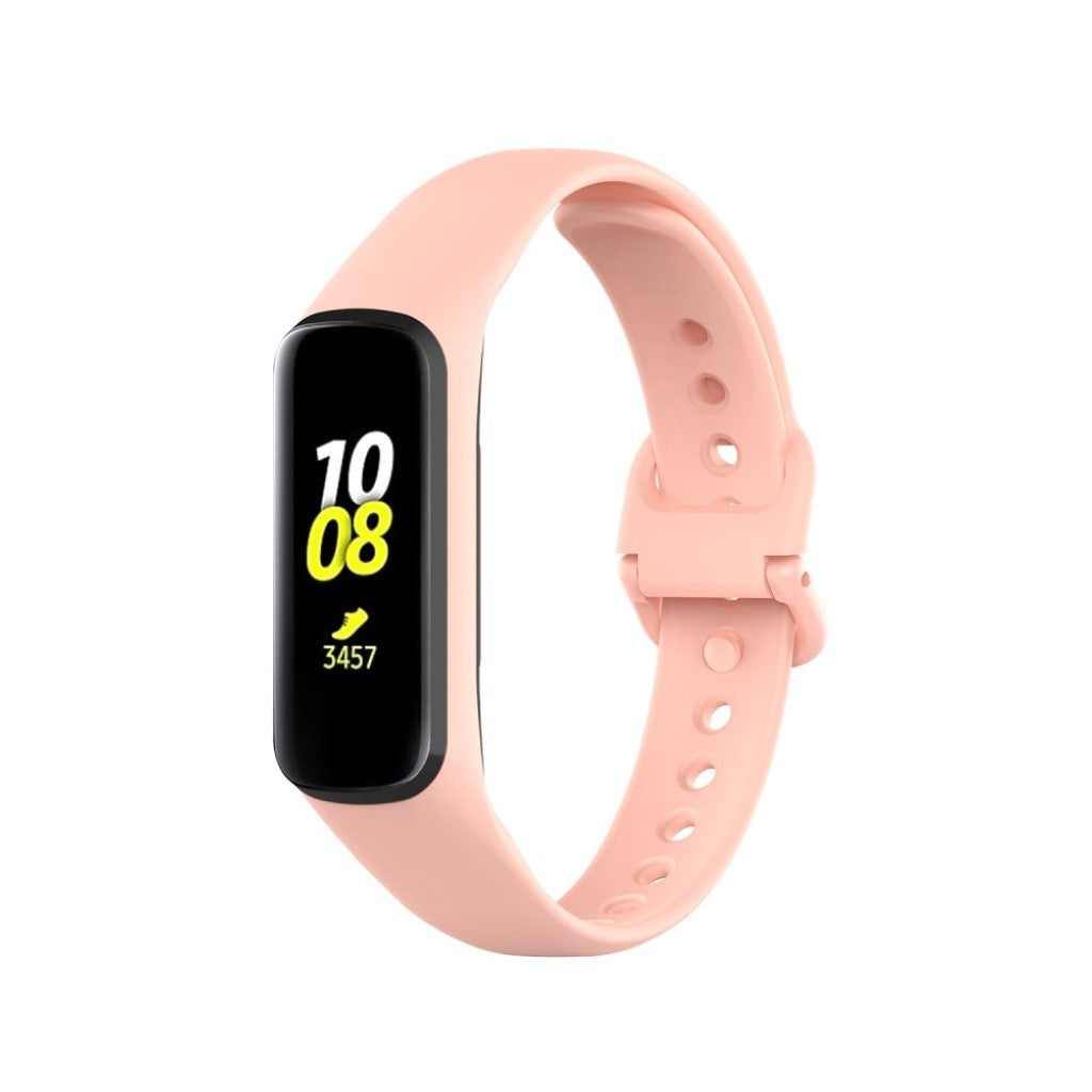 Vildt flot Samsung Gear Fit2 Silikone Rem - Beige#serie_8