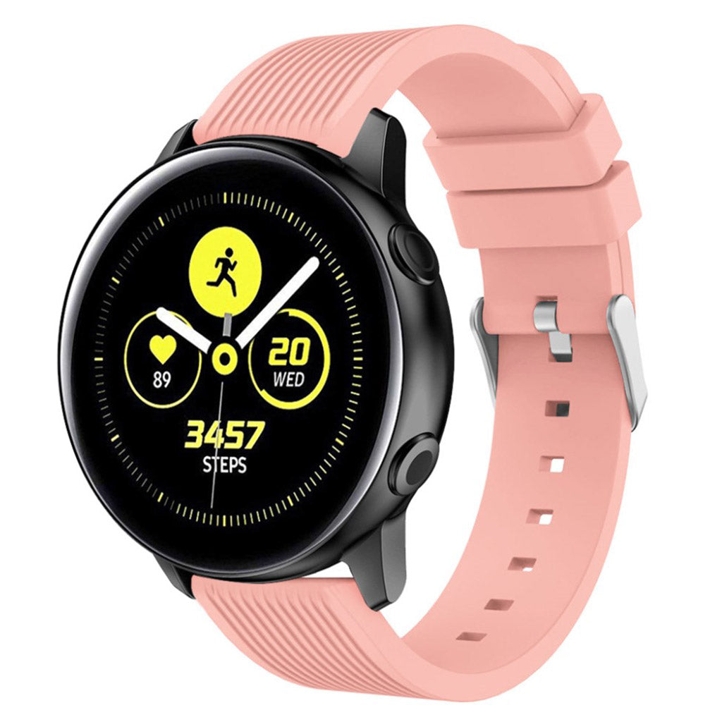 Meget nydelig Samsung Galaxy Watch Active Silikone Rem - Pink#serie_5