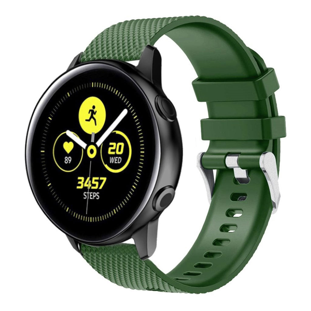 Meget elegant Samsung Galaxy Watch Active Silikone Rem - Grøn#serie_6
