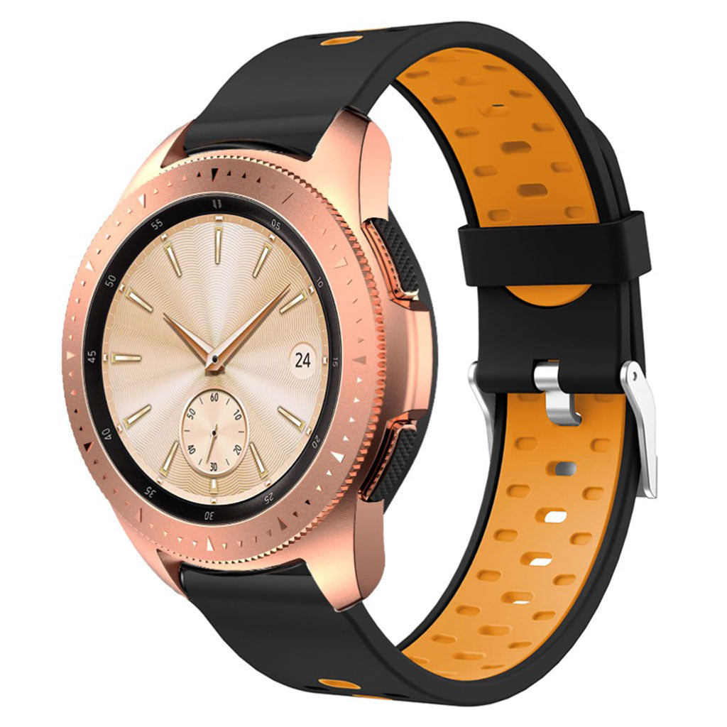 Meget nydelig Samsung Galaxy Watch Active Silikone Rem - Sort#serie_4