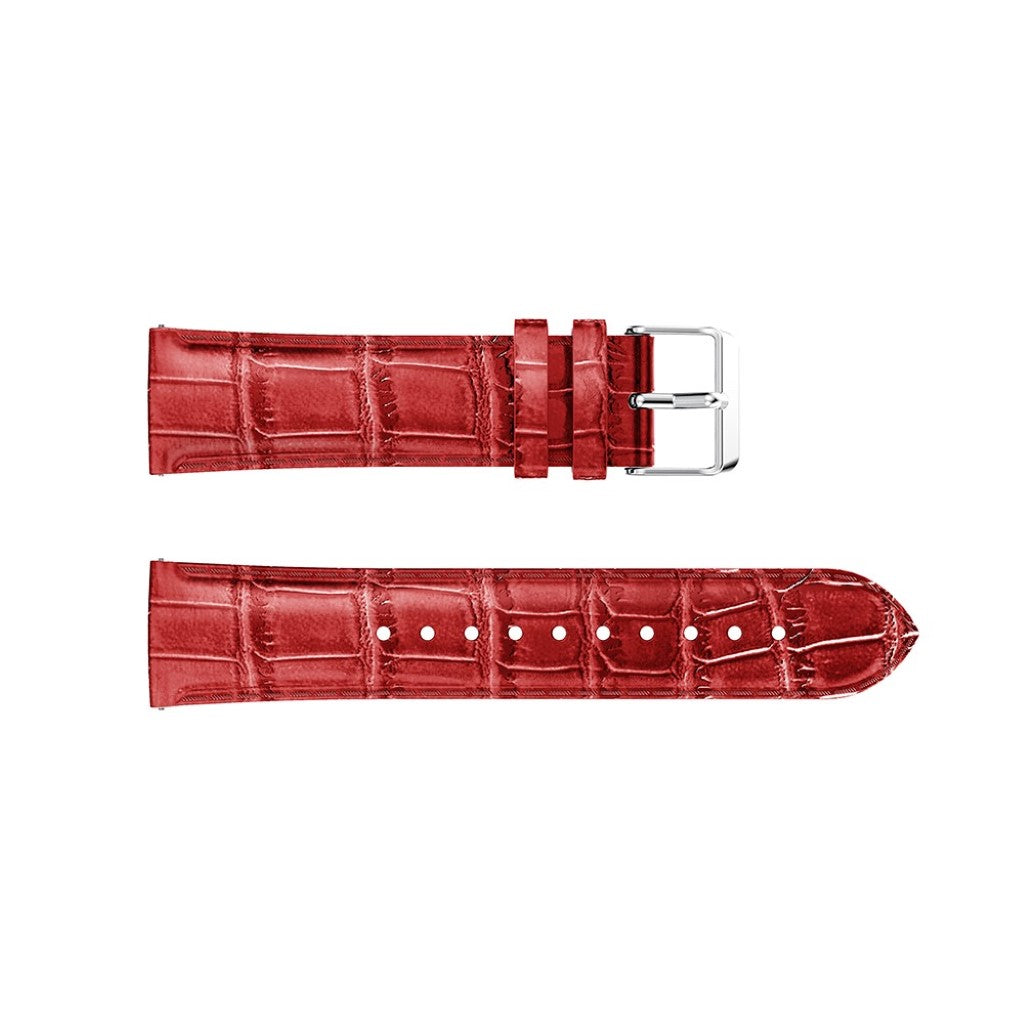 Vildt rart Samsung Galaxy Watch Active Ægte læder Rem - Rød#serie_3