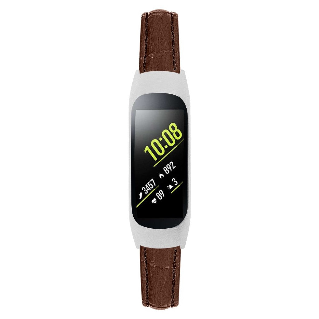 Mega slidstærk Samsung Galaxy Fit-e Ægte læder Rem - Brun#serie_6
