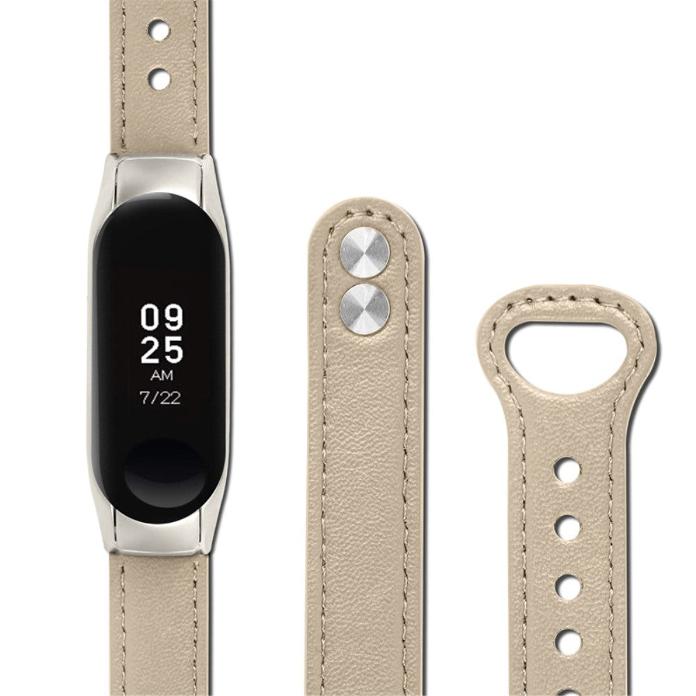 Yndigt Samsung Galaxy Fit-e Ægte læder Urrem - Beige#serie_3