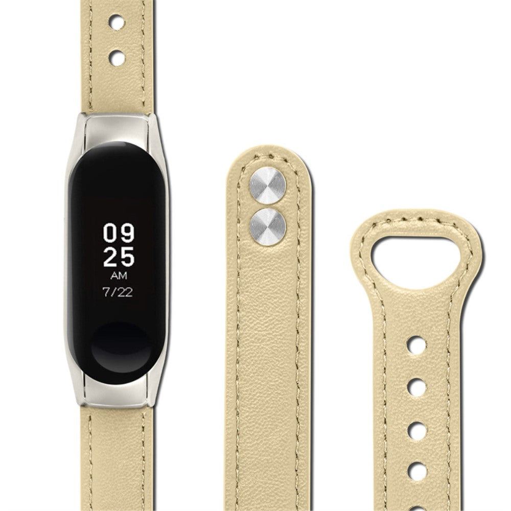 Yndigt Samsung Galaxy Fit-e Ægte læder Urrem - Beige#serie_5