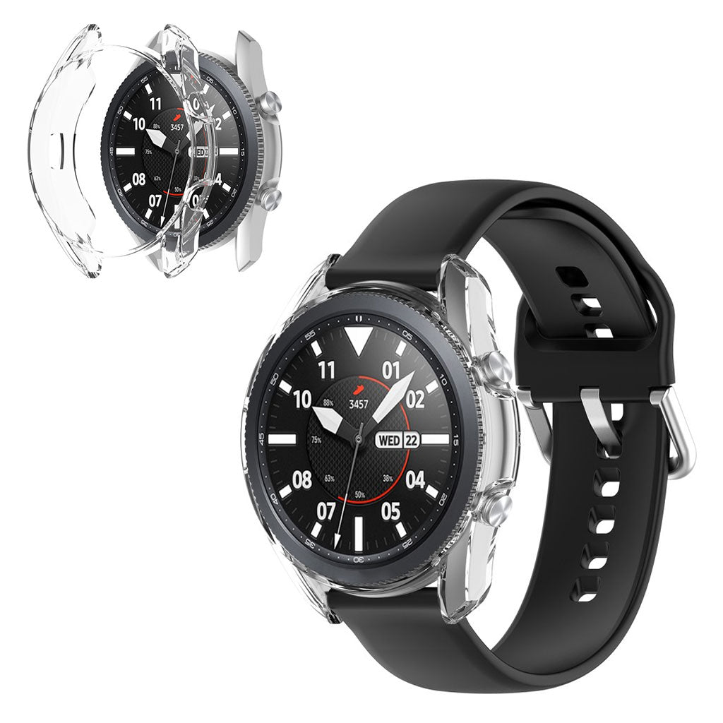 Rigtigt Flot Samsung Galaxy Watch 3 (45mm) Silikone Cover - Gennemsigtig#serie_2