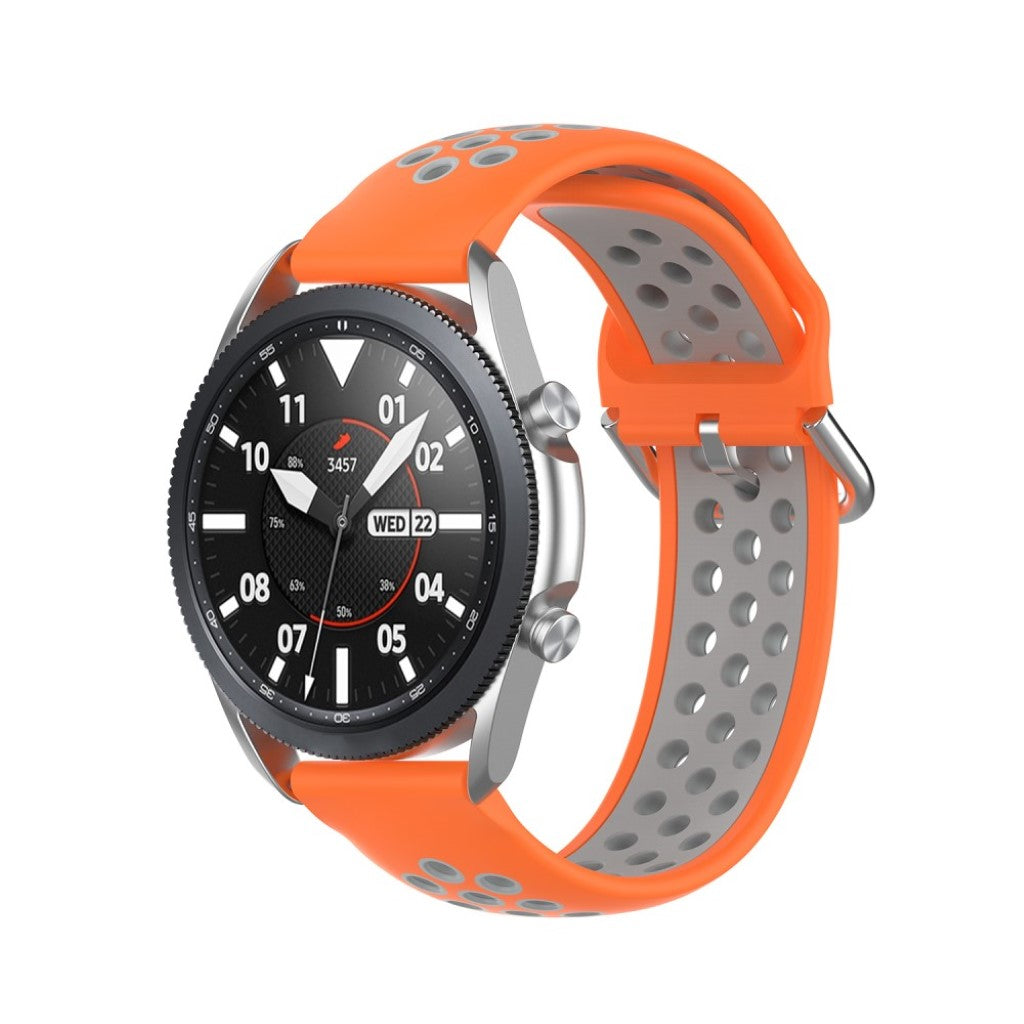 Klassisk Samsung Galaxy Watch 3 (45mm) Silikone Rem - Orange#serie_4