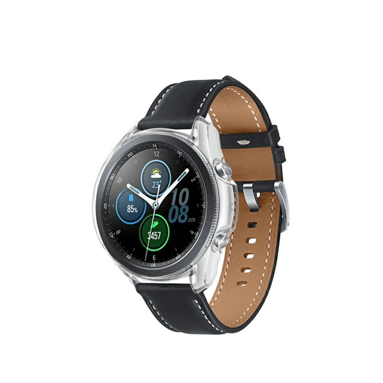 Samsung Galaxy Watch 3 (45mm) Holdbar Silikone Bumper  - Gennemsigtig#serie_6