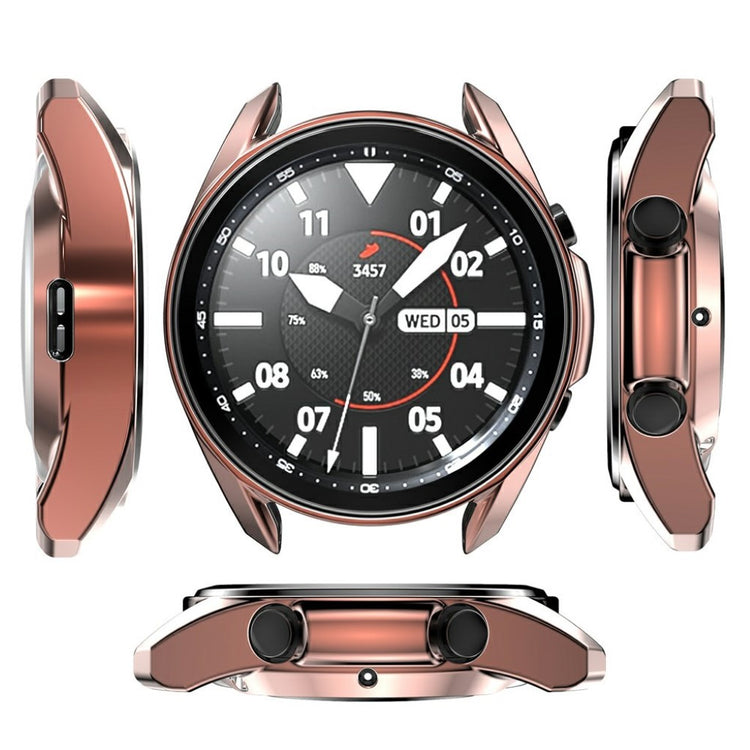 Samsung Galaxy Watch 3 (45mm) Holdbar Silikone Bumper  - Brun#serie_8