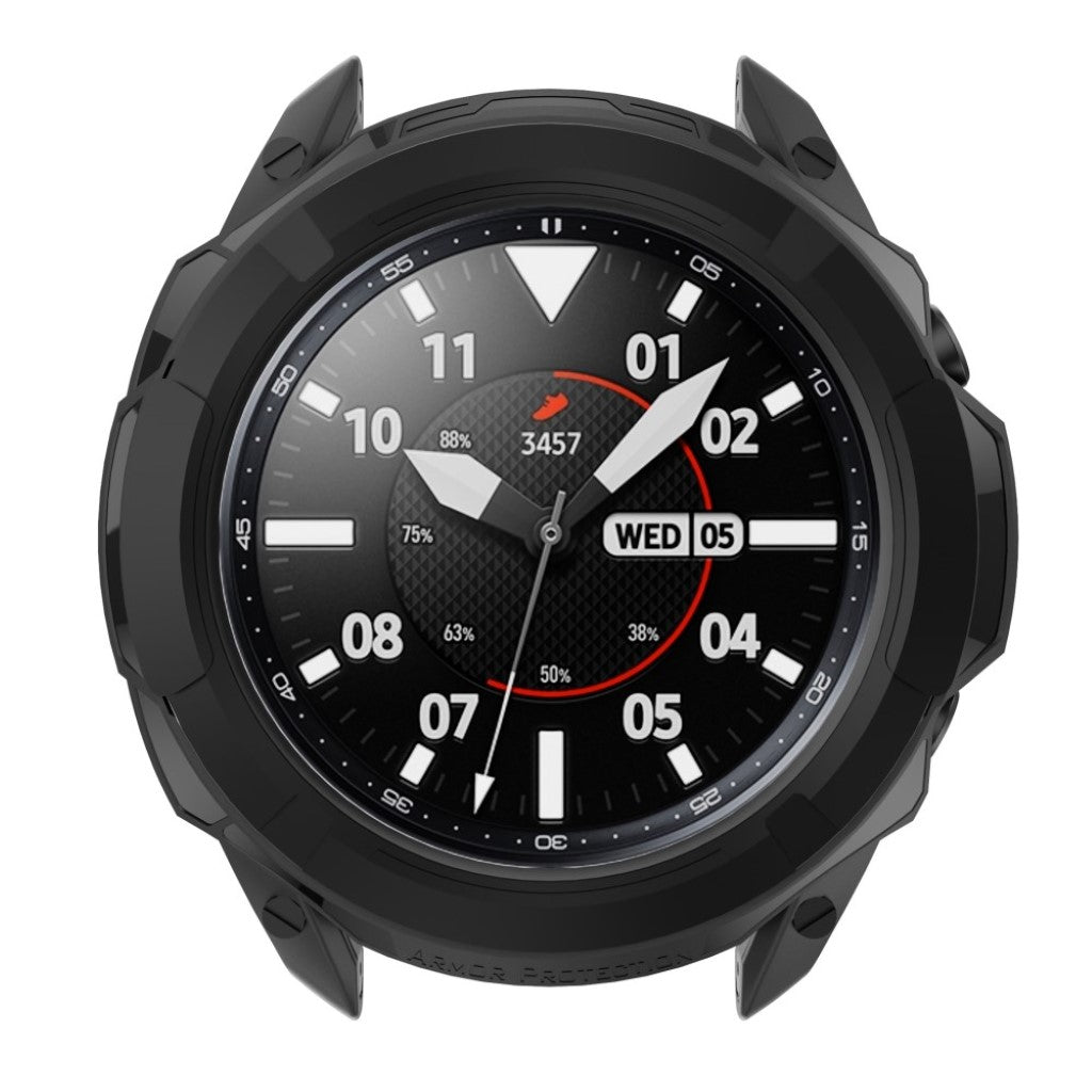 Samsung Galaxy Watch 3 (45mm)  Silikone Bumper  - Sort#serie_3