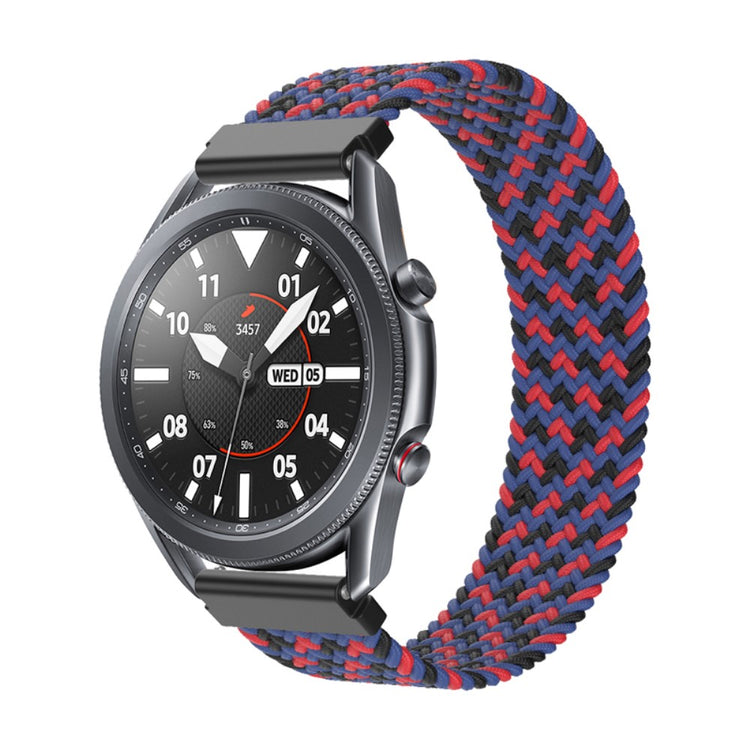 Rigtigt holdbart Samsung Galaxy Watch 3 (45mm) Nylon Rem - Størrelse: L - Flerfarvet#serie_19