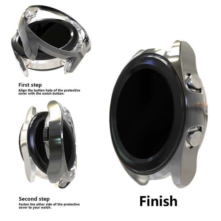 Samsung Galaxy Watch 3 (41mm)  Silikone Bumper  - Sølv#serie_2