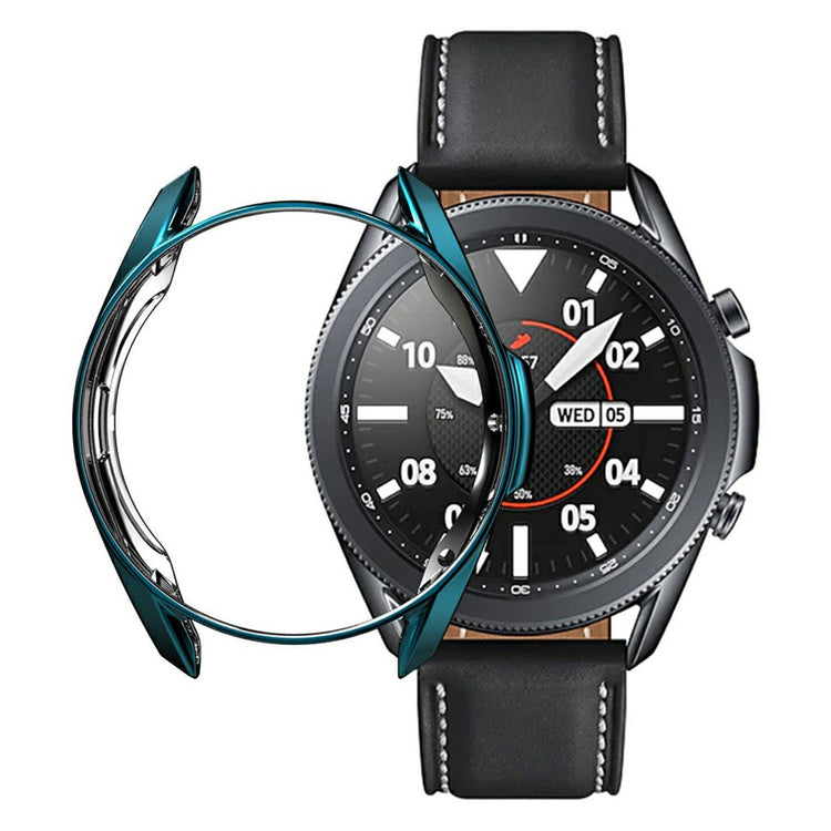 Samsung Galaxy Watch 3 (41mm) Holdbar Silikone Bumper  - Blå#serie_1