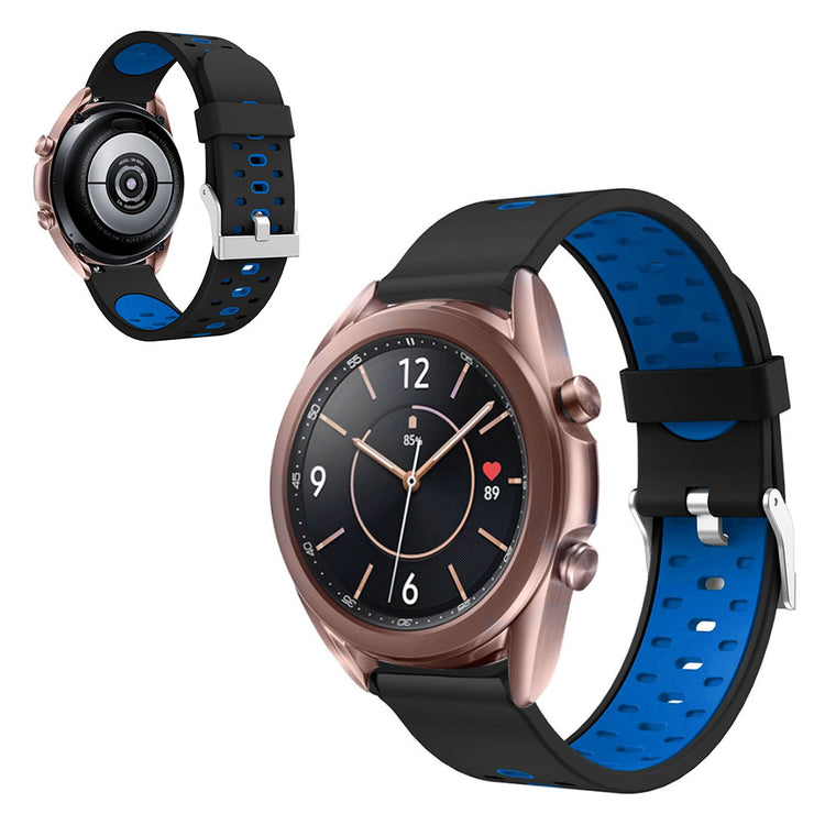 Smuk Samsung Galaxy Watch 3 (41mm) Silikone Rem - Sort#serie_9