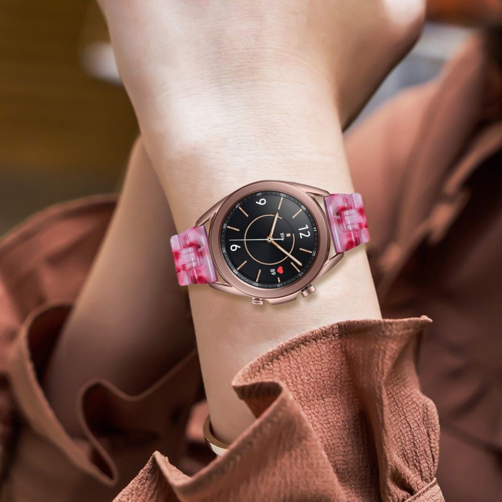 Holdbart Samsung Galaxy Watch 3 (41mm)  Rem - Rød#serie_10