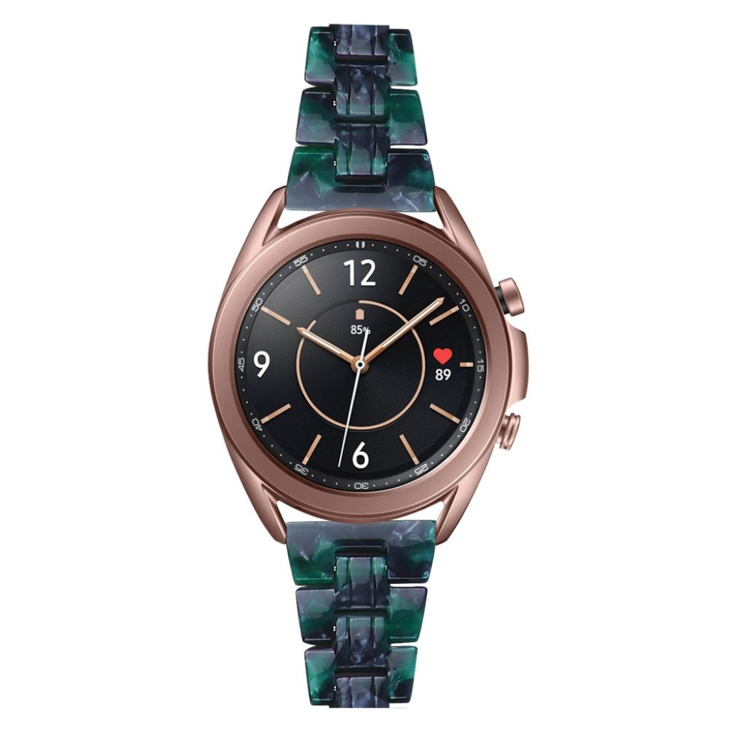 Holdbart Samsung Galaxy Watch 3 (41mm)  Rem - Grøn#serie_20