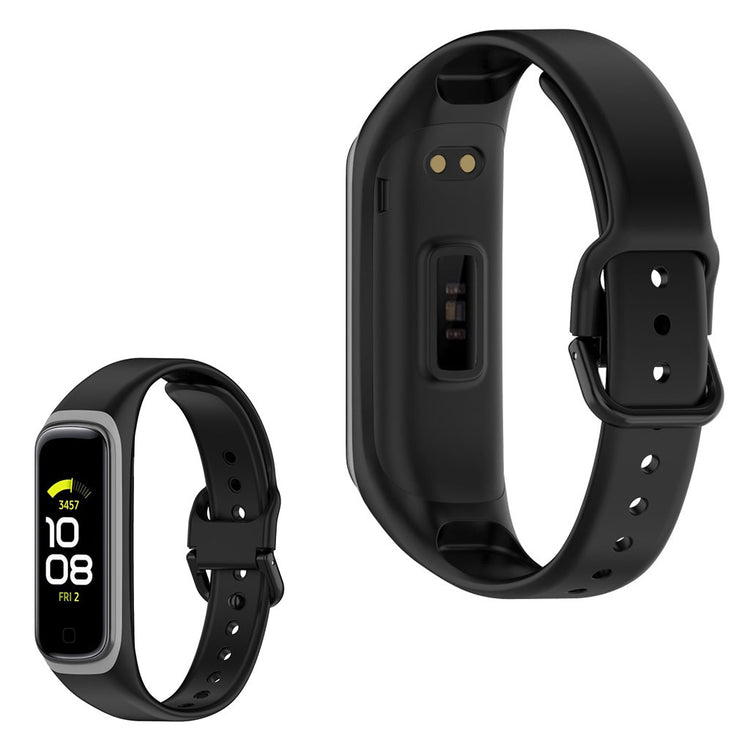 Vildt smuk Samsung Galaxy Fit 2 Silikone Rem - Sort#serie_5