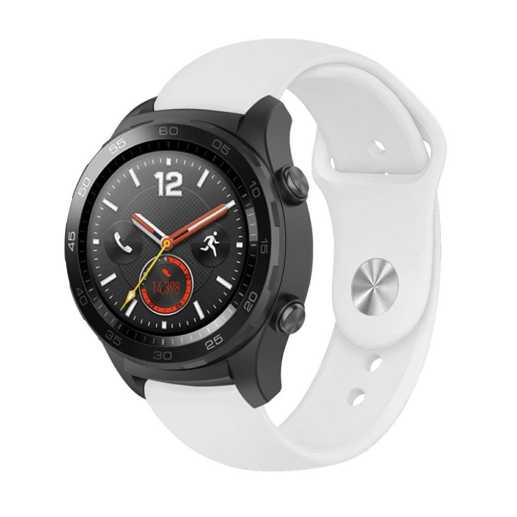 Godt Huawei Watch GT / Huawei Watch Magic Silikone Rem - Hvid#serie_2