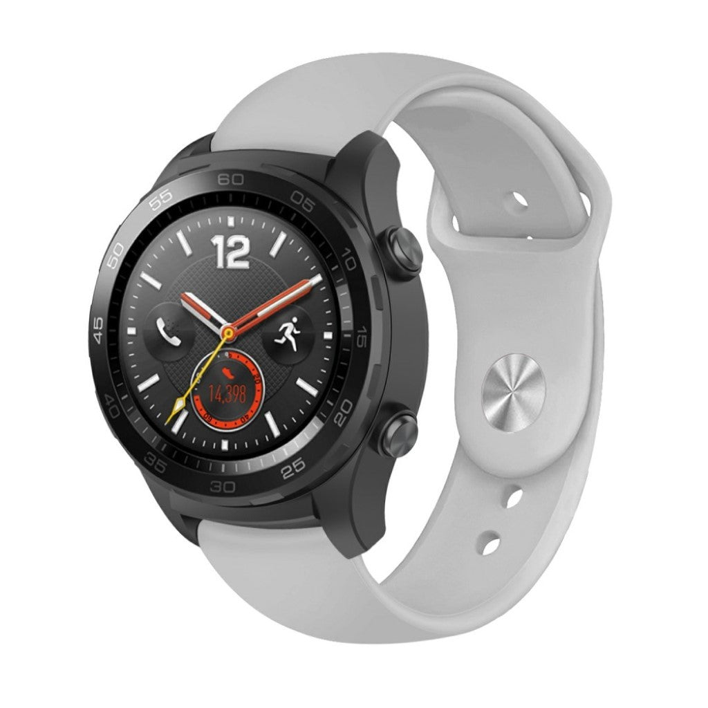 Godt Huawei Watch GT / Huawei Watch Magic Silikone Rem - Sølv#serie_6