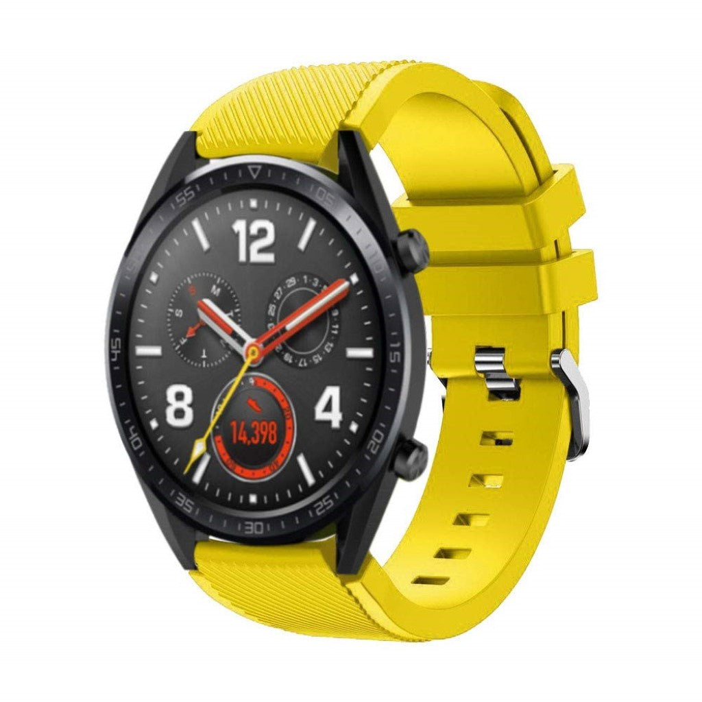 Vildt nydelig Huawei Watch GT Silikone Rem - Gul#serie_5