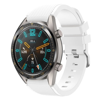 Fed Huawei Watch GT Silikone Rem - Hvid#serie_2