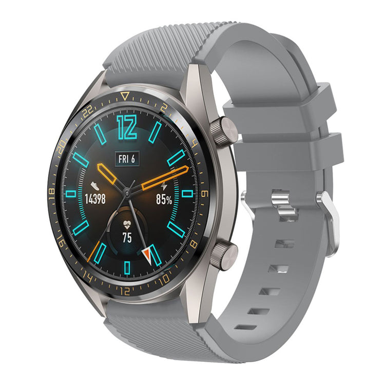 Fed Huawei Watch GT Silikone Rem - Sølv#serie_8