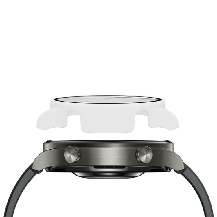 Rigtigt Fed Huawei Watch GT 2 Pro Cover med Skærmbeskytter i Plastik og Hærdet Glas - Hvid#serie_2