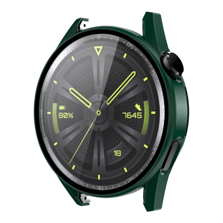 Meget Fed Huawei Watch GT 3 (42mm) Cover med Skærmbeskytter i Plastik og Hærdet Glas - Grøn#serie_2