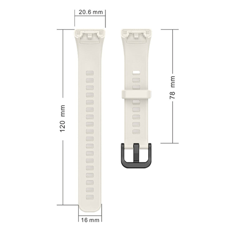 Super sejt Huawei Band 6 Silikone Urrem - Sølv#serie_12