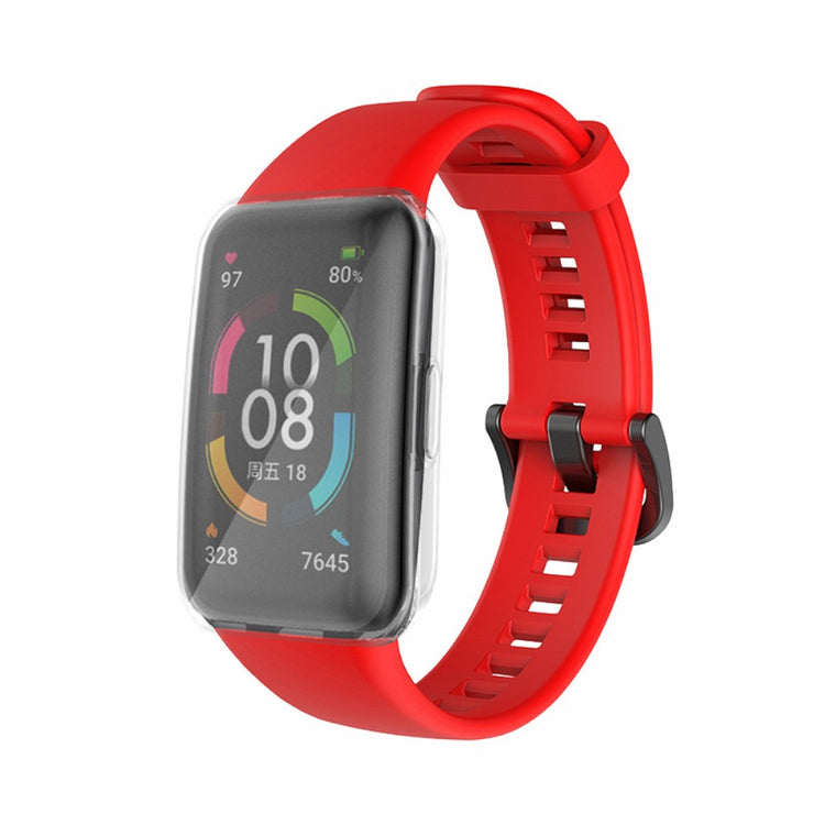 Super sejt Huawei Band 6 Silikone Urrem - Rød#serie_9