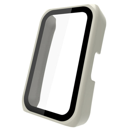 Super Fint Huawei Band 7 / Honor Band 6 Cover med Skærmbeskytter i Plastik og Hærdet Glas - Beige#serie_6
