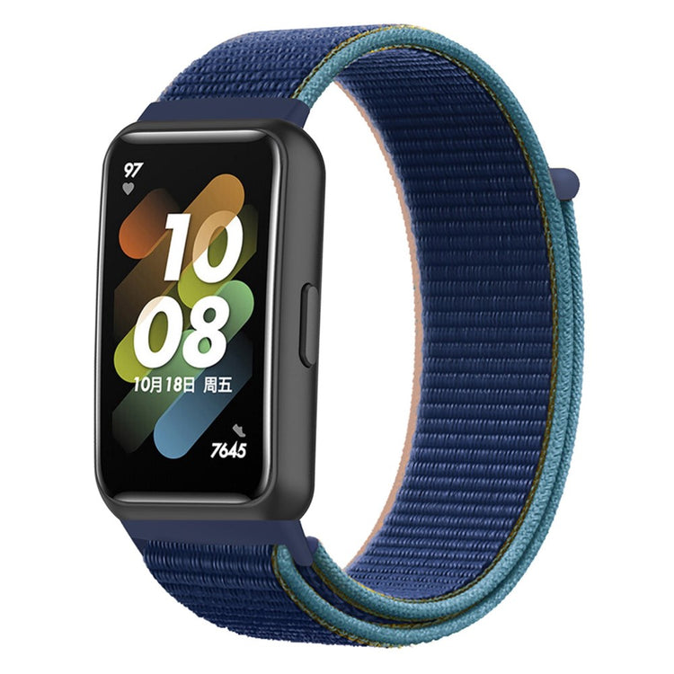 Vildt fint Huawei Band 7 Nylon Rem - Blå#serie_13