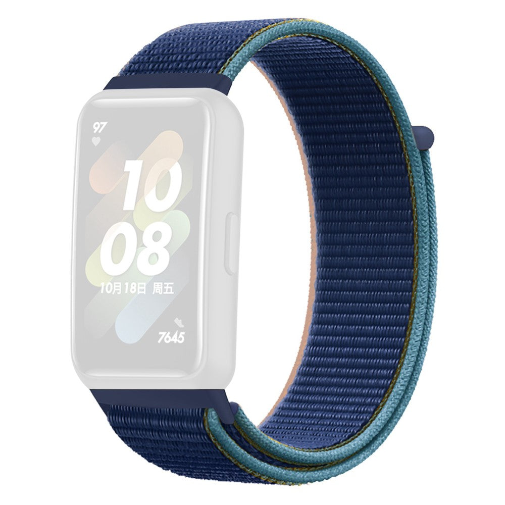 Vildt fint Huawei Band 7 Nylon Rem - Blå#serie_13