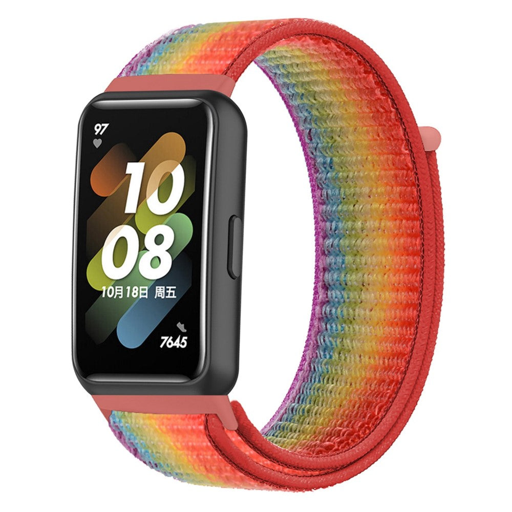 Vildt fint Huawei Band 7 Nylon Rem - Flerfarvet#serie_8