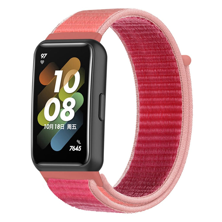 Vildt fint Huawei Band 7 Nylon Rem - Pink#serie_9