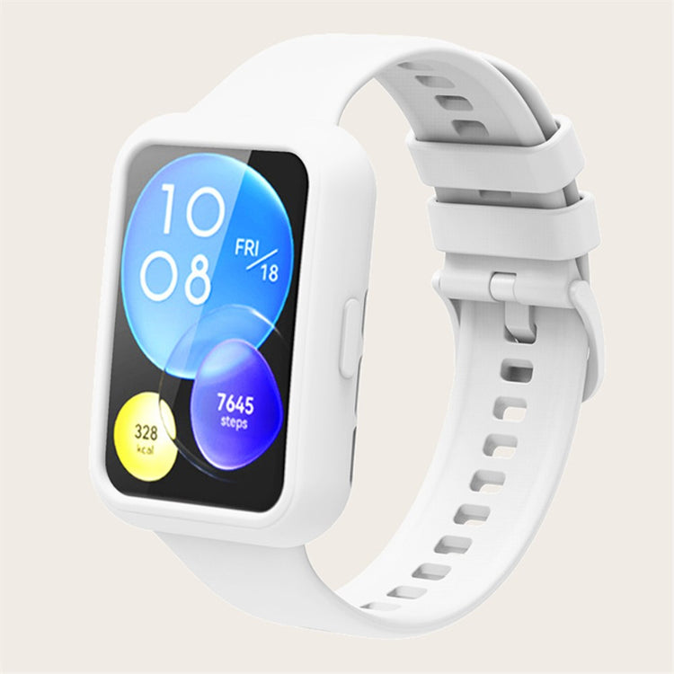Super fint Huawei Watch Fit 2 Silikone Rem - Hvid#serie_1